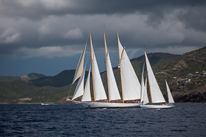 Antigua Classic Yacht Regatta, off Falmouth, Antigua